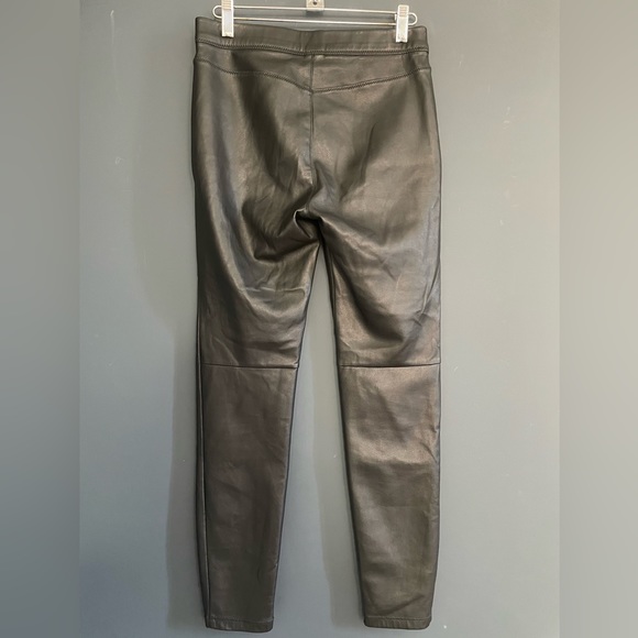 Free People Black Vegan Faux Leather Leggings Sz 26/28 - Picture 6 of 9